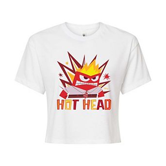 Disney / Pixar's Inside Out 2 Anger Juniors' Hot Head Cropped Tee