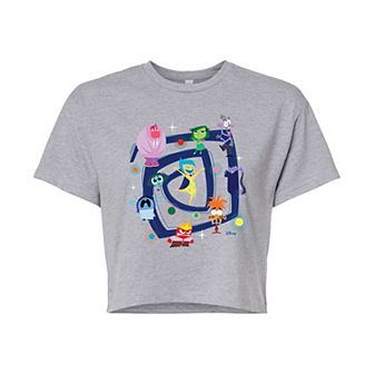 Disney / Pixar's Inside Out 2 Juniors' Group Cropped Tee