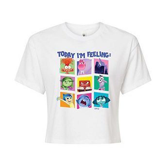 Disney / Pixar's Inside Out 2 Juniors' Today I'm Feeling Cropped Tee