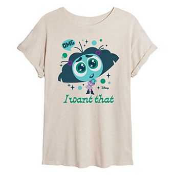 Disney / Pixar's Inside Out 2 Envy Juniors' I Want That Oversized Tee