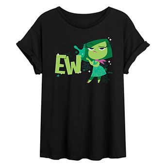 Disney / Pixar's Inside Out 2 Disgust Juniors' Ew Oversized Tee