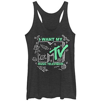 Juniors' MTV Doodles Logo Racerback Tank Top