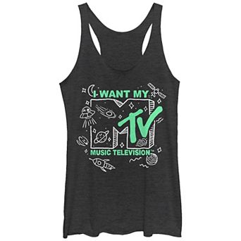 Juniors' MTV Doodles Logo Racerback Tank Top
