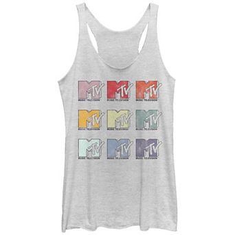 Juniors' MTV Vintage Colors Logos Racerback Tank Top