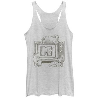Juniors' MTV Cats Logo Racerback Tank Top