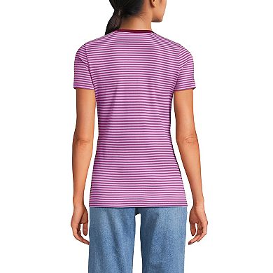 Women's Lands' End Women's Micro Rib Tee