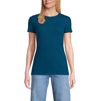 Women's Lands' End Women's Micro Rib Tee