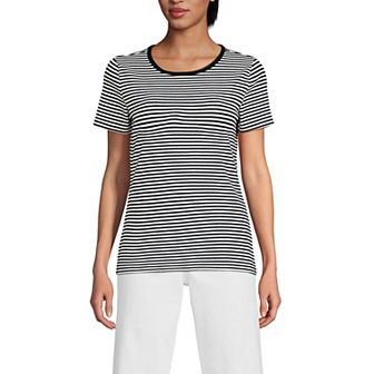Women's Lands' End Women's Micro Rib Tee