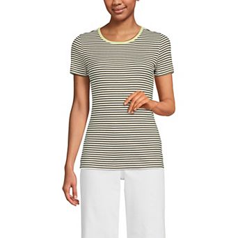 Women's Lands' End Women's Micro Rib Tee