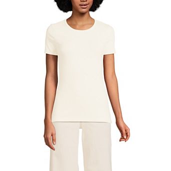 Women's Lands' End Women's Micro Rib Tee