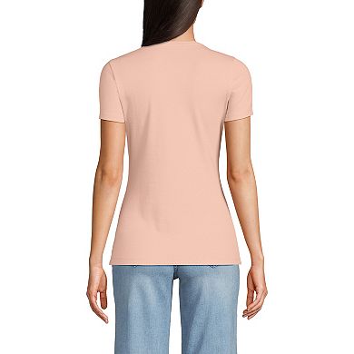 Women's Lands' End Tall Micro Rib Tee