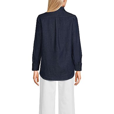 Women's Lands' End Soft Denim Button-Down Shirt
