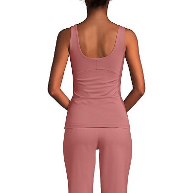 Women's Lands' End Interlock Scoopneck Tank Top