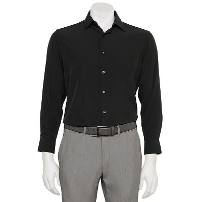 fitted lace wedding dress Shop Slim-Fit Stretch Dress Shirt – Black