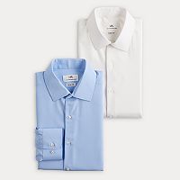 Men's 2-Pack Slim-Fit Performance Dress Shirts Deals