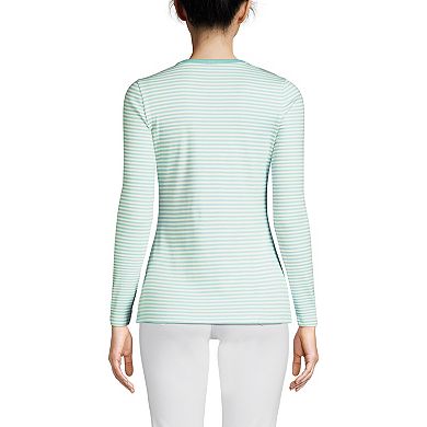 Women's Lands' End Micro Rib Tee
