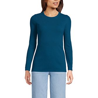 Women's Lands' End Micro Rib Tee
