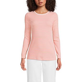 Women's Lands' End Micro Rib Tee