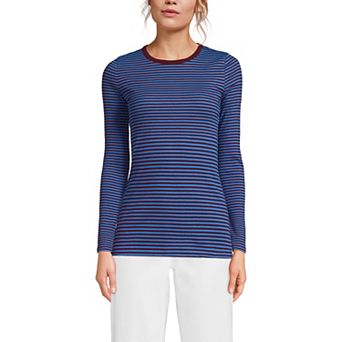Women's Lands' End Micro Rib Tee