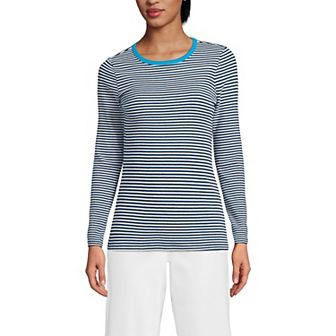 Women's Lands' End Micro Rib Tee