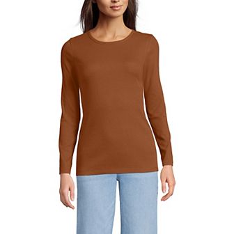 Women's Lands' End Micro Rib Tee