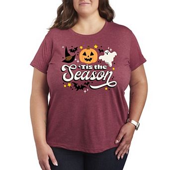 Plus Size 'Tis The Season Halloween Graphic Tee