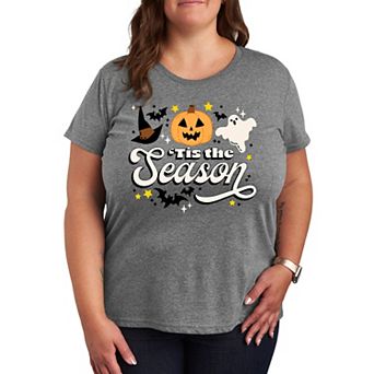 Plus Size 'Tis The Season Halloween Graphic Tee
