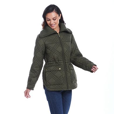 Women's Weathercast Wide Collar Quilted Anorak Jacket