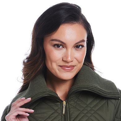 Women's Weathercast Wide Collar Quilted Anorak Jacket