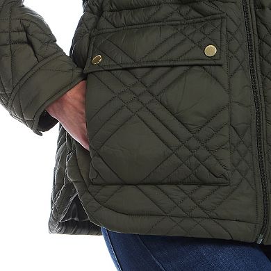 Women's Weathercast Wide Collar Quilted Anorak Jacket