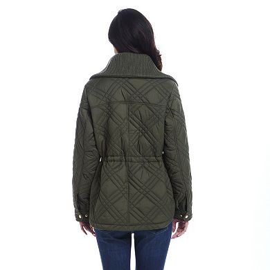 Women's Weathercast Wide Collar Quilted Anorak Jacket