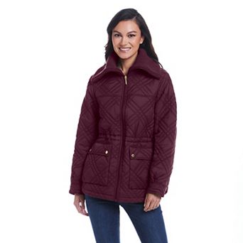 Women's Weathercast Wide Collar Quilted Anorak Jacket
