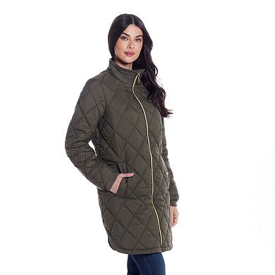 Women's Weathercast Quilted Zip Front Walker Jacket