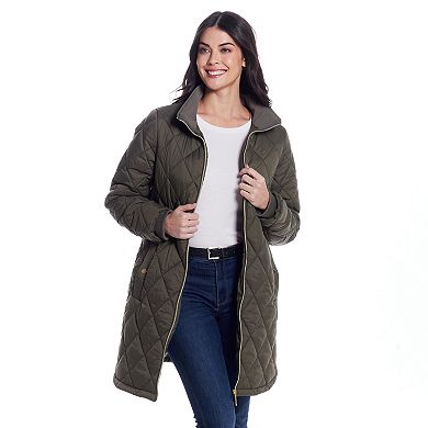 Women's Weathercast Quilted Zip Front Walker Jacket