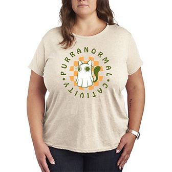 Plus Size Purranormal Cativity Graphic Tee