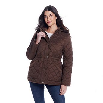 Women's Weathercast Corduroy Trimmed Quilted Anorak Jacket