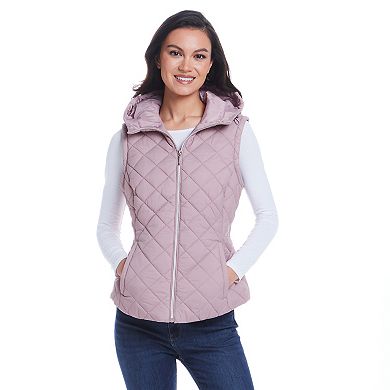 Women's Weathercast 2-in-1 Quilted Hooded Jacket with Zip Off Sleeves