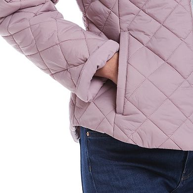 Women's Weathercast 2-in-1 Quilted Hooded Jacket with Zip Off Sleeves