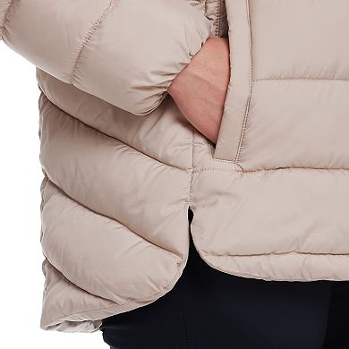Women's Weathercast Hooded Puffer Coat with Cozy Pile