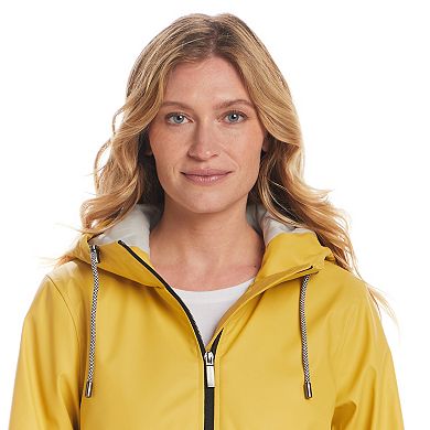 Women's Weathercast Water-Resistant Hooded Rain Jacket