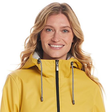 Women's Weathercast Water-Resistant Hooded Rain Jacket
