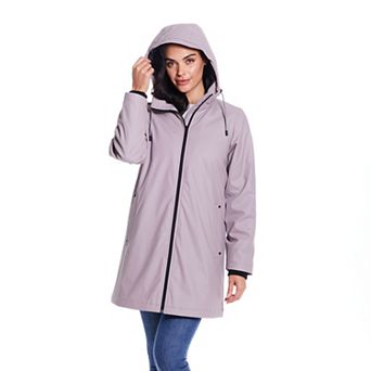 Women's Weathercast Water-Resistant Hooded Rain Jacket