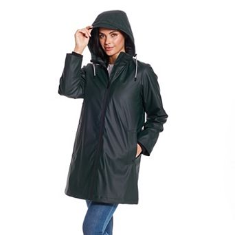 Women's Weathercast Water-Resistant Hooded Rain Jacket