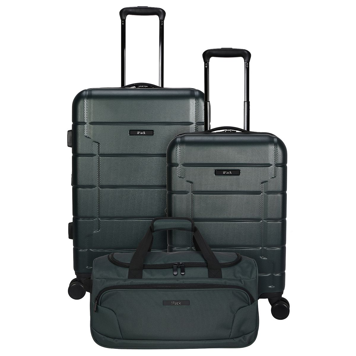 iPack Impact 2.0 3-Piece Hardside Spinner Luggage Set - Jade