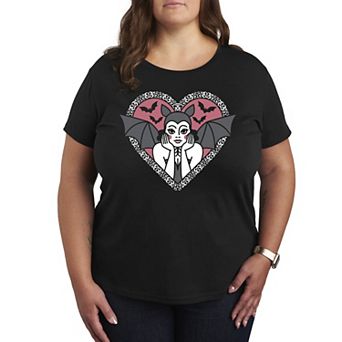 Plus Size Bat Pinup Graphic Tee