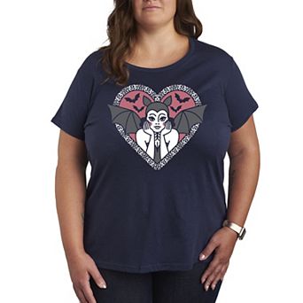 Plus Size Bat Pinup Graphic Tee