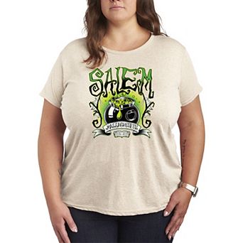 Plus Size Salem Witchy Collegiate Graphic Tee