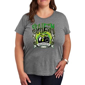 Plus Size Salem Witchy Collegiate Graphic Tee