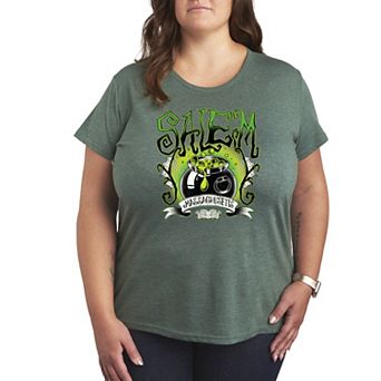 Plus Size Salem Witchy Collegiate Graphic Tee