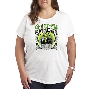Plus Size Salem Witchy Collegiate Graphic Tee